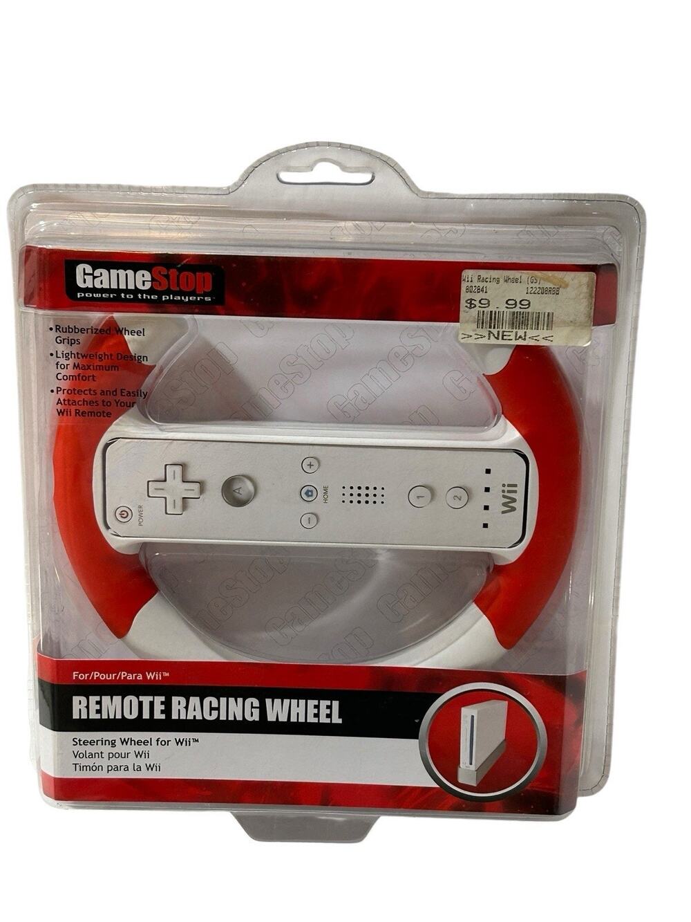 GameStop REMOTE RACING STEERING WHEEL for Nintendo Wii BRAND NEW